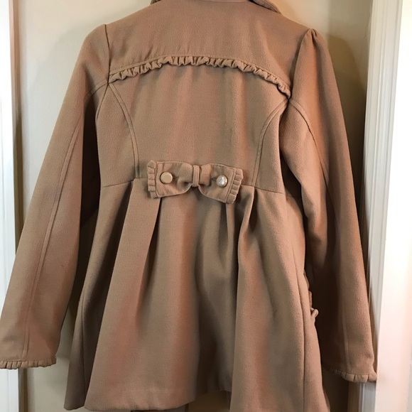 Tan Pea Coat - Picture 2 of 3